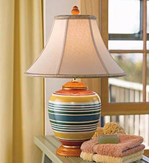Spring Stripe Porcelain Table Lamp, 150w