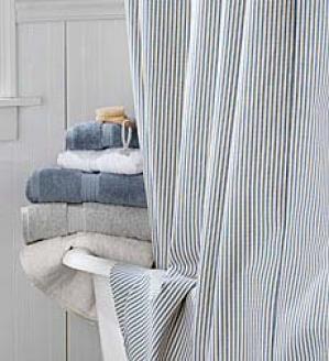 Ticking Stripe Shower Curtain