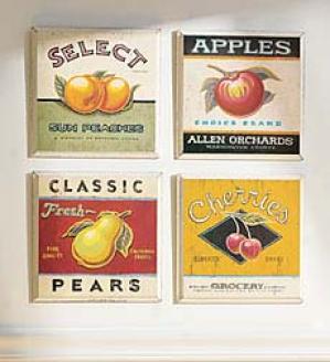 Vintage Peach Print
