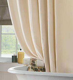 Washable Suede Shower Curtain