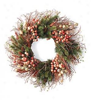 Wheat And Berry Wreath