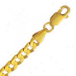 10k Yellow Gold 20 Inch X 5.0 Mm Curb Chain Necklace