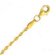 10k Yellow Gold 22 Inch X 2.0 Mm Rope Chain Necklace