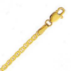 10k Yellow Gold 24 Inch X 2.2 Mm Mariner Link Necklace