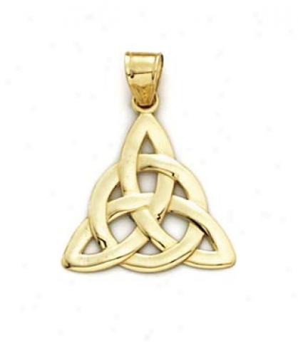 14k Celtic Knot Pendabt