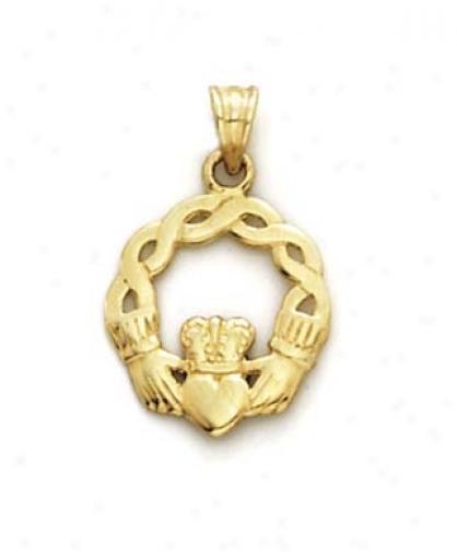 14k Claddagh Pendant