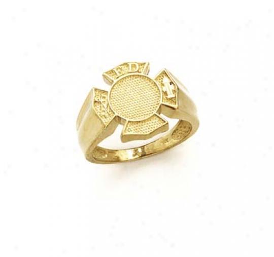 14k Fire Department Ring