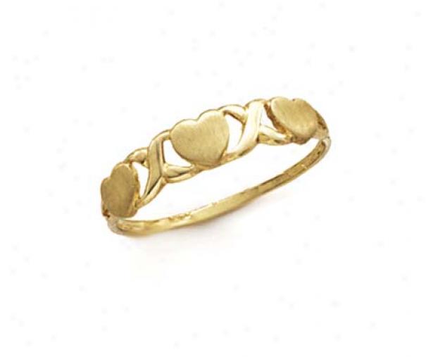 14k Hugs And Kisses Ring