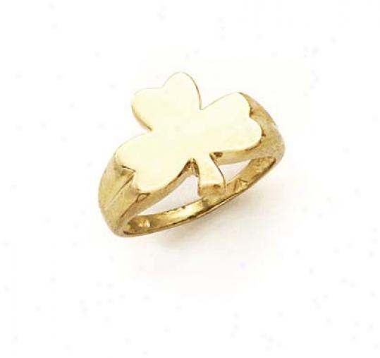 14k Ladies 3-leaf Clover Ring