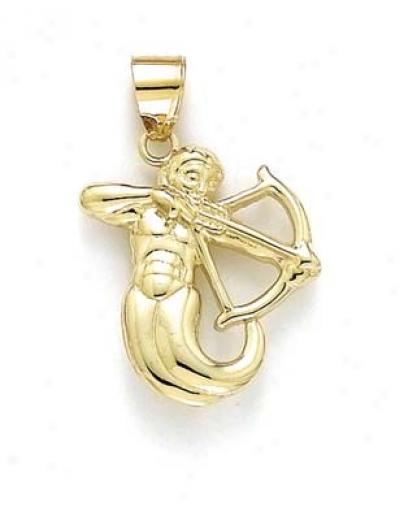 14k Polished Zodiac-sagittarius Pendant