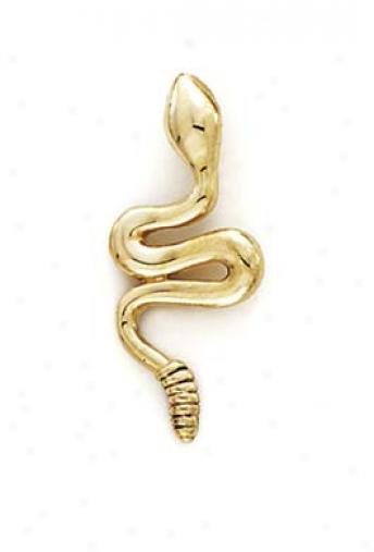 14k Rattlesnake Pendant