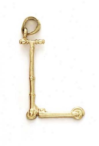 14k Scooter Pendant