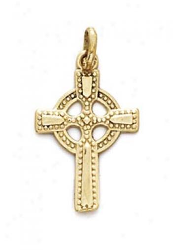 14k Small Celtic Cross Pendant