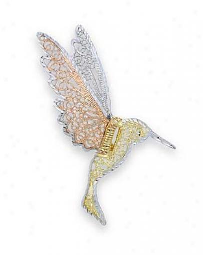 1k Tricolor Hummingbird Pin