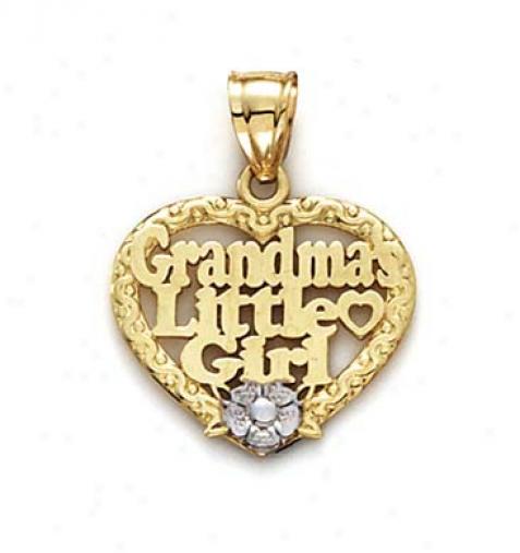 14k Two-tone Grandmas Little Girl Pendant