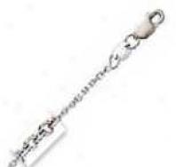 14k White Gold 16 Inch X 1.9 Mm Cable Chain Necklace