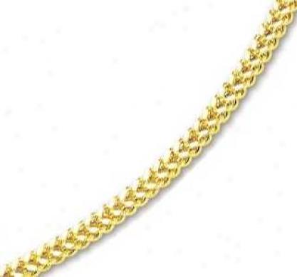 14k Yellow 5 Mm Mens Fancy Bold Franco Bracelet - 8.75 Inch