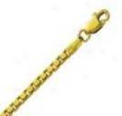 14m Yellow Gold 18 Inch X 2.0 Mm Box Chain Necklace