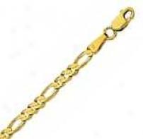 14k Yellow Gold 18 Inch X 3.0 Mm Figaro Chain Necklace