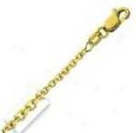 14k Yellow Gold 20 Inch X 1.9 Mm Cable Chain Necklace