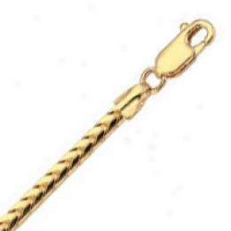 14k Yellow Gols 22 Inch X 2.5 Mm Franco Chain Necklace