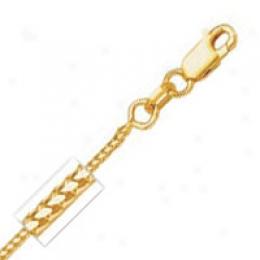 14k Yellow Gold 24 Inch X 1.4 Mm Franco Enslave Necklace