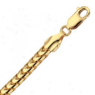 14k Yellow Gold 26 Inch X 4.4 Mm Franco Chain Necklace
