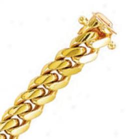 14k Yellow Gold 26 Inch X 8.3 Mm Cuban Link Necklace