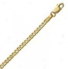 14k Yellow Gold 30 Inch X 3.0 Mm Gourmette Chain Necklace
