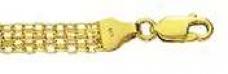 14k Yellow Gold 7 Inch X 6.0 Mm Biamarck Chain Bracelet