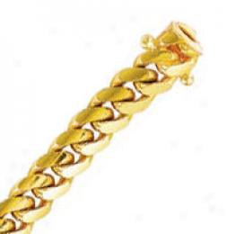 14k Yellow Gold 8.5 Inch X 7.2 Mm Cuban Link Bracelet