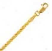 14k Yellow Gkld Round 18 Inch X 1.8 Mm Wheat Chain Necklace