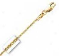 14k Yellow Gold Round 30 Inch X 1.4 Mm Wheat Chain Necklace