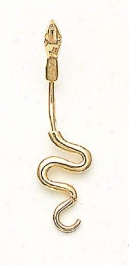 14k Yellow Snake Belly Ring