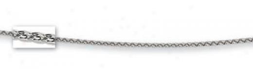 18k White Gold 18 Inch X 1.4 Mm Wheat Chain Necklace