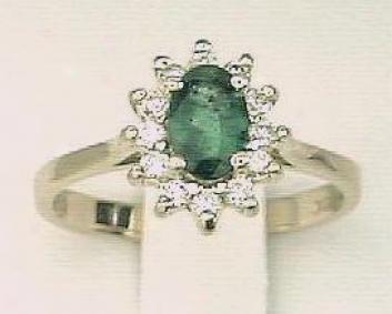 Emerald & Diamond Cocktail Ring