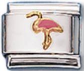 Flamingo Italian Charm Link