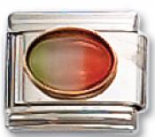 Gem Multi-color Opal Italian Charm Link