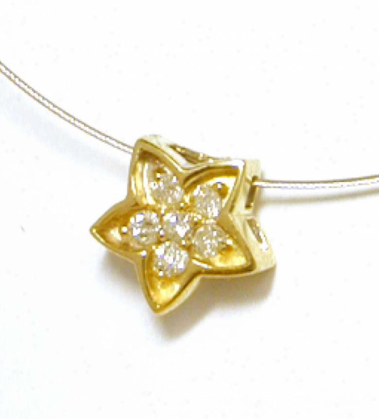 Gorgeous Diamond Flower Pendant (si2, H/)i