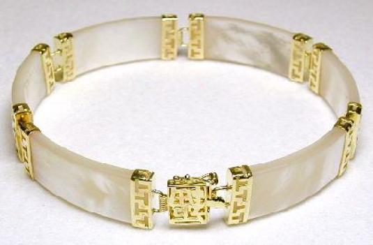 Mother Of Pearl Segment Bracelet