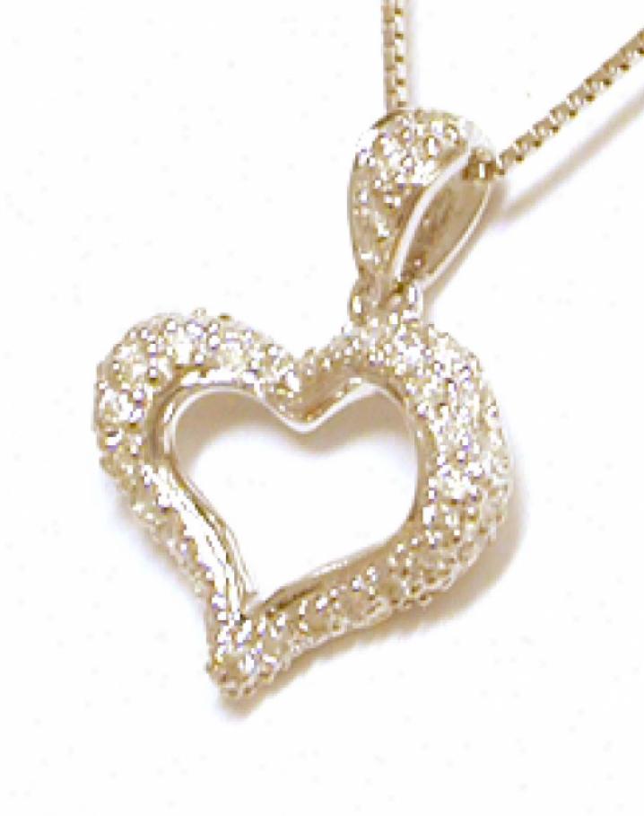 Petite Recent Diamond Heart Pendant