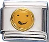 Smiley Face Italian Charm Link