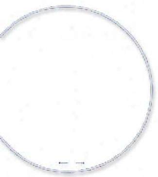 Ss 16 Inch Medium Wt Cable Wire Necklace - 1mm Dia