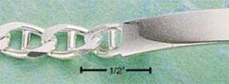 Ss 7 Inch Marina Id Bracelet (40mm Engraving Area)