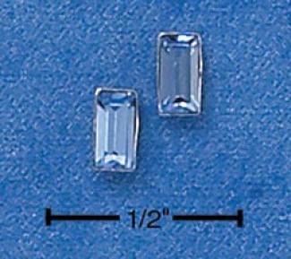 Ss December Birthstone Austrian Crystal Post Earrings