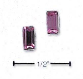 Ss October Birthstone Austrian Crystal Post Earrings