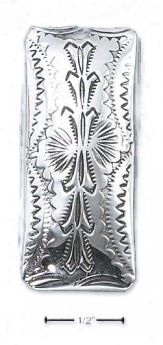 Ss Sourhwest Stamped Money Clip *(assortted Stampings)*