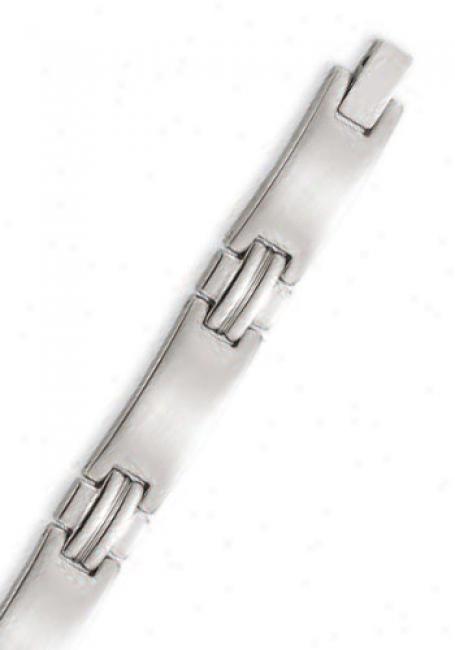 Stainless Steel 9 Mm Mens Connect Bracelet - 8.25 Inch