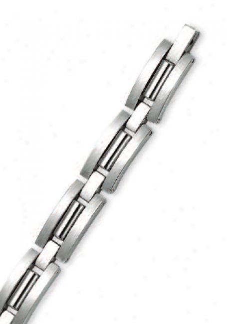 Unsullied Steel Mens Link Bracelet - 8.5 Inch