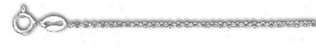 Sterling Silver 10 Inch X 1.0 Mm Rolo Chain Anklet